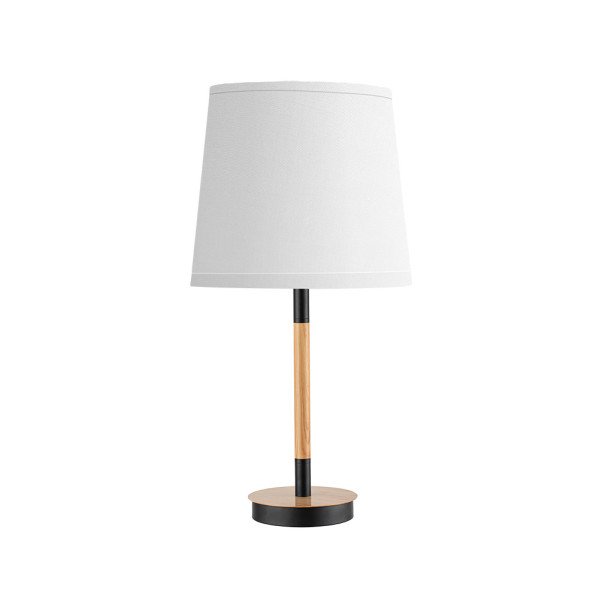 Sobremesa Alondra 1xe14 Negro-haya/blanco 45x25x25cm
