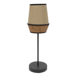Sobremesa Alto Campana 1xe27 Saco/marron 74x25x25 Cm