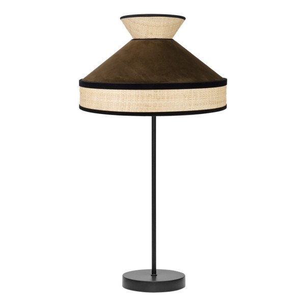Sobremesa Alto Fabrizio 1xe27 Natural/marron 61x30x30 Cm