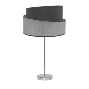 Sobremesa Alto Hara 1xe27 Niquel/gris 66x35x35 Cm
