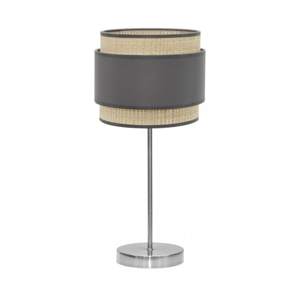 Sobremesa Alto Kandy 1xe27 Natural/gris 67x30x30 Cm