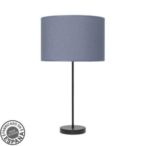 Sobremesa Alto Moda 1xe27 Negro/azul 63x30x30cm