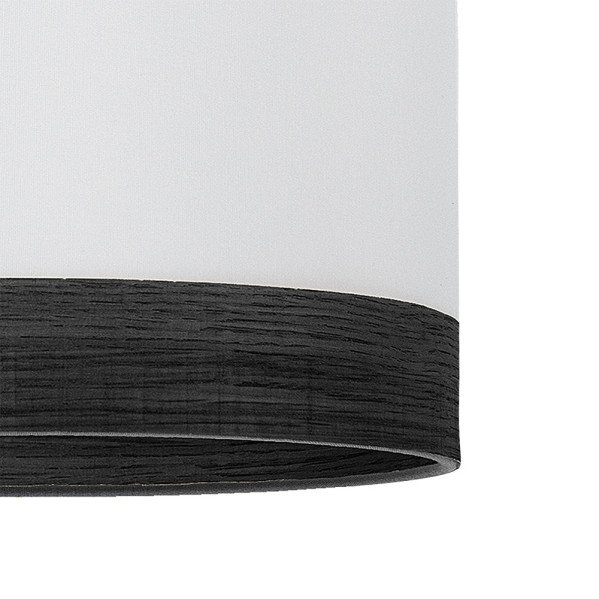 Sobremesa Alto Olga 1xe27 Negro/blanco-mad.negra 62x30x30 Cm