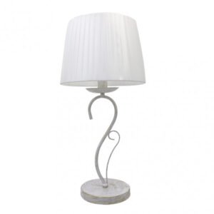 Sobremesa Amsterdam 1xe14 Blanco/oro 50x25x25 Cm