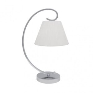 Sobremesa Bogota 1xe27 Cromo Pantalla Blanca 42x20x26 Cm