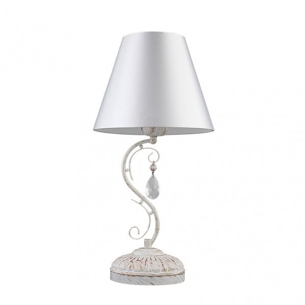 Sobremesa Clematis 1xe14 Blanco/oro 48x25x25 Cm