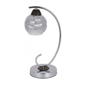 Sobremesa Etna 1xe14 Cromo/wengue 35x14x19 Cm