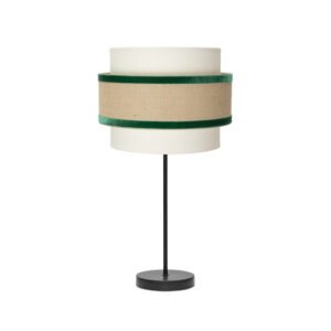 Sobremesa Gr. Cornalina 1xe27 Beis/verde 30d