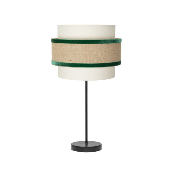 Sobremesa Gr. Cornalina 1xe27 Beis/verde 30d