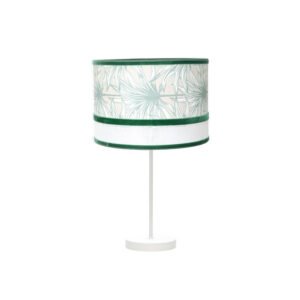 Sobremesa Grand. Caledonia 1xe27 Blanco/verde 61x30x30cm
