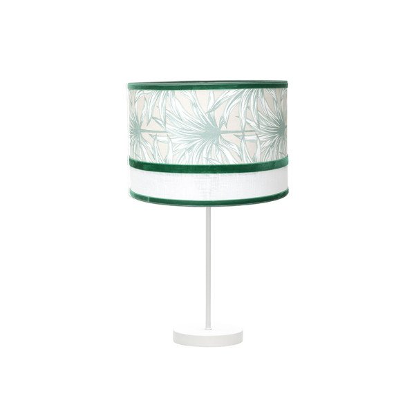 Sobremesa Grand. Caledonia 1xe27 Blanco/verde 61x30x30cm