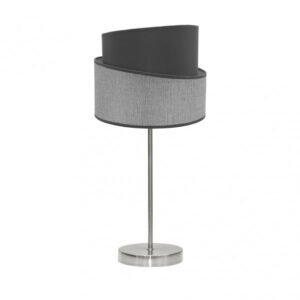 Sobremesa Hara 1xe14 Niquel/gris 45x18x18 Cm
