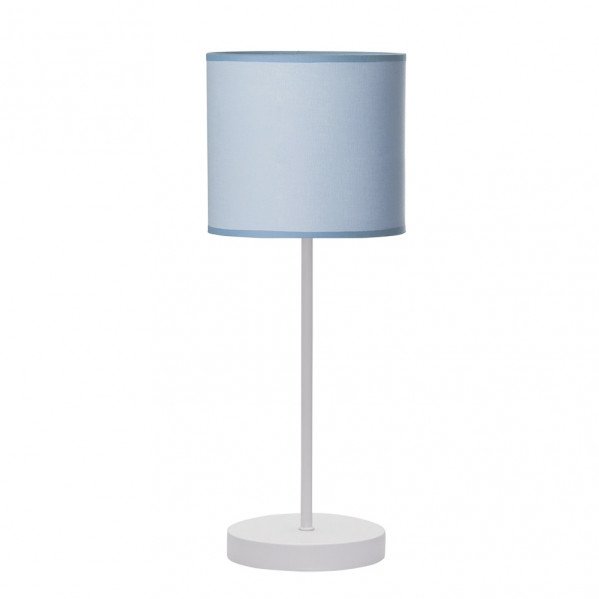 Sobremesa Ibor 1xe14 Blanco/azul 48x17x17 Cm