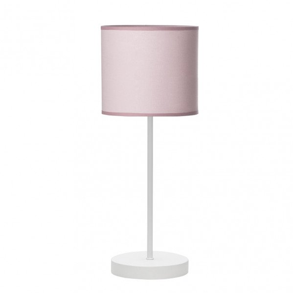 Sobremesa Ibor 1xe14 Blanco/rosa 42x17x17 Cm