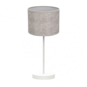 Sobremesa Jerte 1xe14 Blanco/cemento Gris 42x17x17 Cm