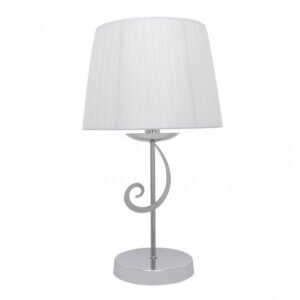 Sobremesa Luxor 1xe14 Cromo Pant. Blanca 45x25x25 Cm