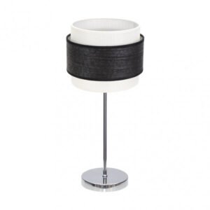 Sobremesa Myriam 1xe14 Cromo/Madera Negra 47x18x18 cm