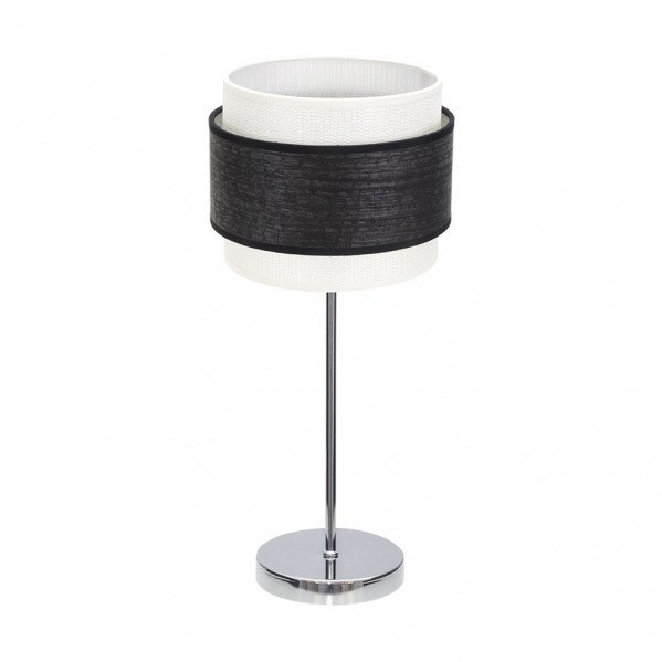 Sobremesa Myriam 1xe14 Cromo/Madera Negra 47x18x18 cm
