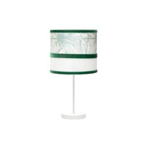 Sobremesa Peq. Caledonia 1xe14 Blanco/verde 43x17x17cm