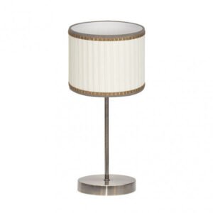 Sobremesa Soprano 1xe14 Cuero/beis 44x17x17 Cm