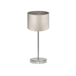 Sobremesa Tania 1xe14 Niquel/madera Gris 42x17x17 Cm