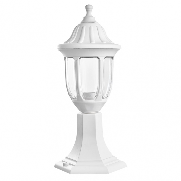 Sobremuro Exterior Angelica 1xe27 Blanco Ip44 Policarbonato 42,7x16,6d