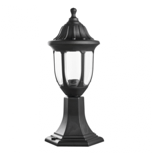 Sobremuro Exterior Angelica 1xe27 Negro Ip44 Policarbonato 42,7x16,6d