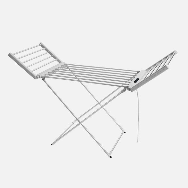 Tendedero Elect.plegable Silvestre 260w Aluminio Temporizador .control Temp.cable1,2m 93x147x52,5cm