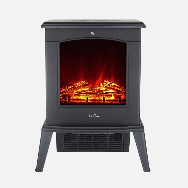 Termoventilador Ceramico Ptc Cameron 1800w Negro 2pot Efecto Llama Indep.termostato Reg.protecc.52x41,5x22,5cm