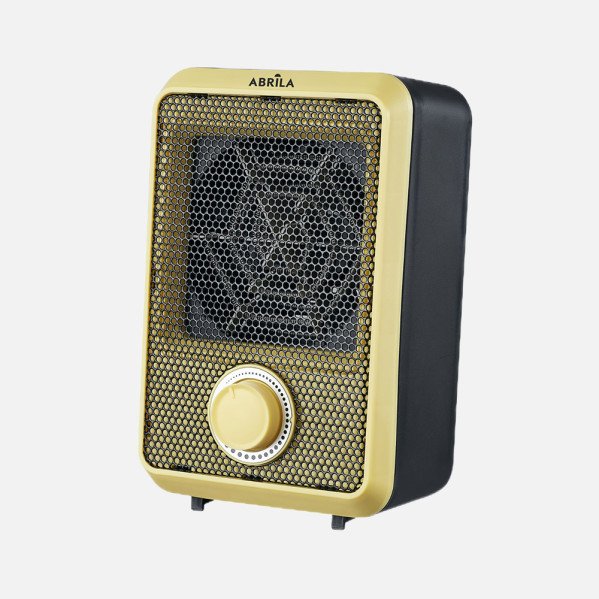 Termoventilador Elect.Carpe 600w Amarillo/negro Antivuelco,Prot.seguridad,termost.reg.18,7x11,7x10,3cm