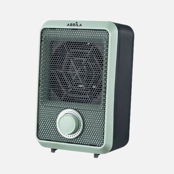 Termoventilador Elect.Carpe 600w Verde/negro Antivuelco,Prot.seguridad,termost.reg.18,7x11,7x10,3cm