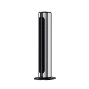 Termoventilador Vertical Ceramico Ptc 1500w Canada Plata/negro 2potencias 3funciones Termost.seg.antivuelco 61,5x18x18cm