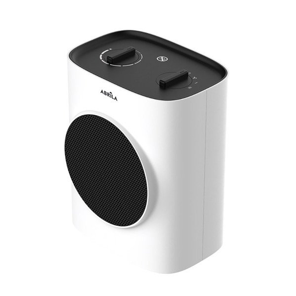 Termoventilador Ceramico Chipre 1500w Blanco/negro 2potencias 3funciones Antivuelco Termostato Reg. 21,5x17,5x12,8cm