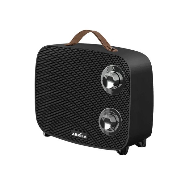 Termoventilador Ceramico Ptc Corcega 1500w Negro/cromo 2potencias 3funciones Corte Termico seg.antivuelco 21x23x13,6 Cm