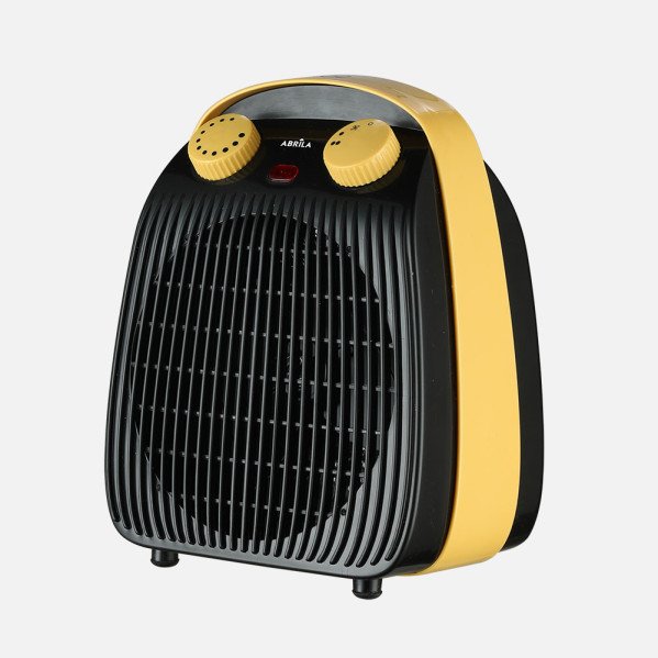 Termoventilador Elect.burlete 2000w Negro/amarillo 2pot 3funciones Antivuelco Seguridad Termostato Ajust.23,5x19x14cm