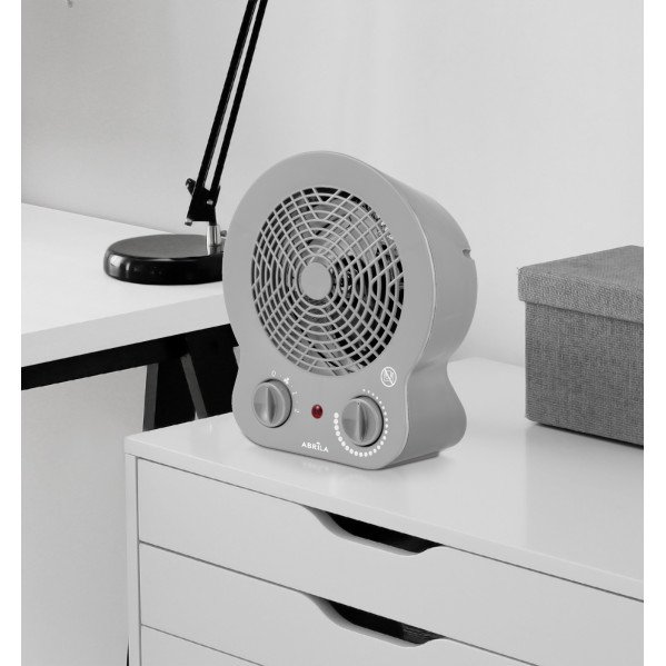 Termoventilador Elect.cremona 2000w Gris Termost. Reg. 2potencias 3funciones Sist.seg. 26,5x22,5x13cm