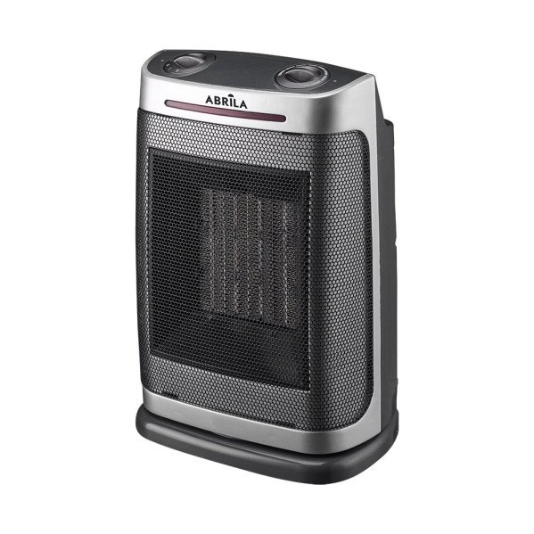 Termoventilador Ceramico PTC Fogon 1500w Plata 2potencias 3funciones Termost. Regu. Seguridad, Antivuelco 29x19x14,5cm