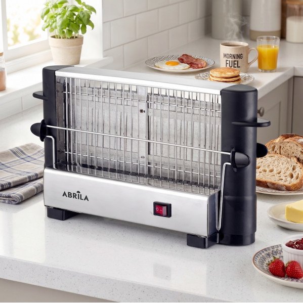 Tostador Narcea 750w Negr/cromo Todo Tipo De Pan Rejilla Seg.ac.inox.doble Tost.17x31x9,5