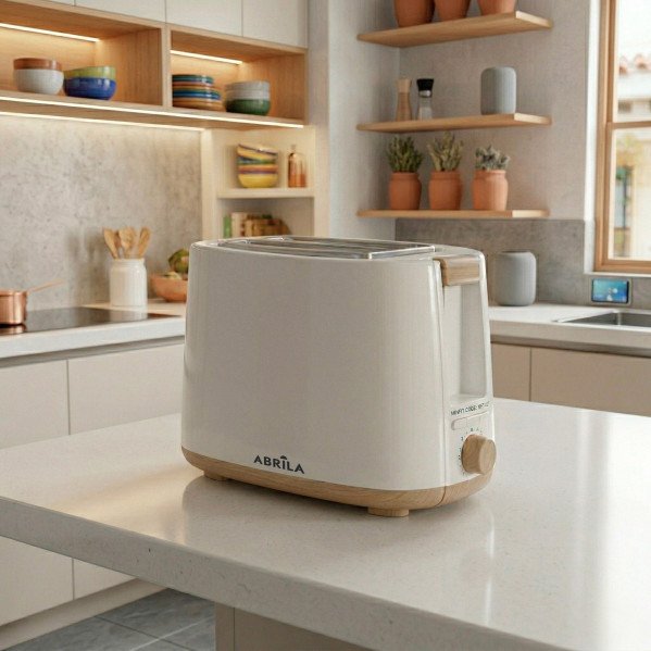 Tostador Pan Ulla 750w Blanco/haya 7niv.tostado,descongelacion, Apagado Automatico,2ranuras,recogemigas,17x26,5x15cm