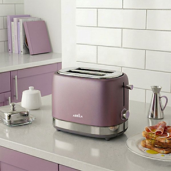 Tostador De Pan Urbion 815w Violeta/gris 7niveles De Tostad 2ranuras Recogemigas.descongelar.recalentar. 19,5x16,5x27cm