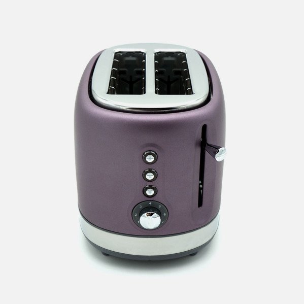 Tostador De Pan Urbion 815w Violeta/gris 7niveles De Tostad 2ranuras Recogemigas.descongelar.recalentar. 19,5x16,5x27cm