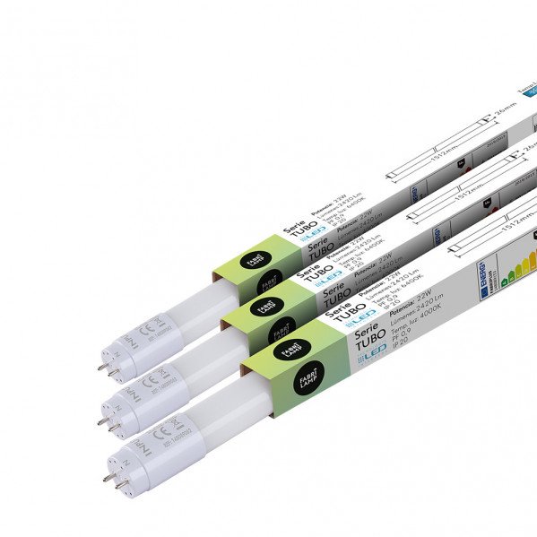 Tubo T8 22w 2200lm 6400k Fabriplus 150x2,6x2,6 Cm