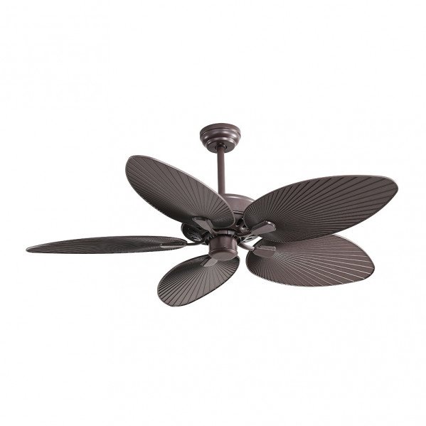 Ventilador Dc Borasco 24w Marron 5 Asp.6 Vel.132d 2950lm Remoto.memoria Y Temp.3000-4000-6000k
