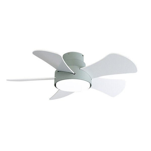 Ventilador 25w Dc Verde Gregario 5 Aspas Rev. Blanca/haya 6 Vel. 3000-4000-6000k 82D Remoto,memoria y Temporizador