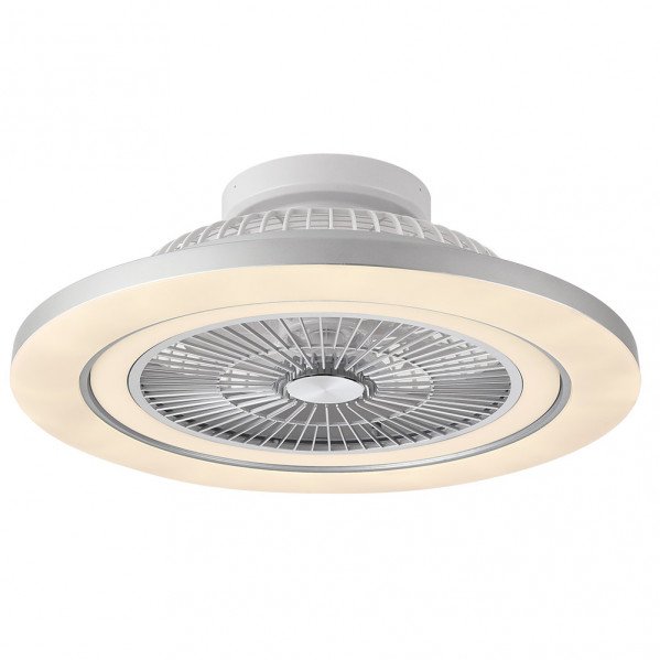 Ventilador 72w Dc Mato Niquel 5Aspas Transp. 22x58x58cm 6 Vel. 3 Colores C/remoto,memoria,temporiz Y Reg.Intensidad 6120lm
