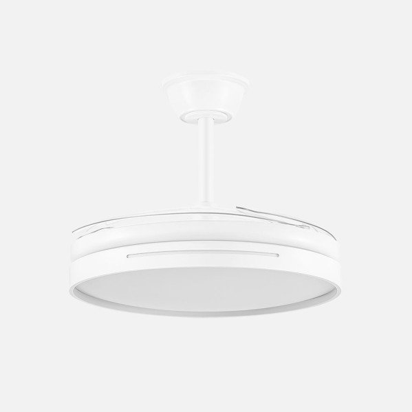 Ventilador DC 59w Micenas Blanco 4 Aspas Transp. 106d 6 Veloc. 6980lm 3 Colores C/remoto, Reg.intensidad, Memoria Y Temporiz.26