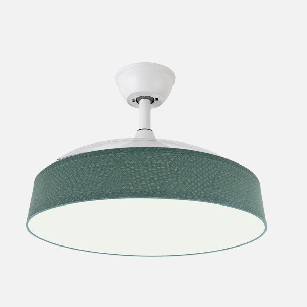 Ventilador Boga 72w Blanco/verde 108d 3asp 7200lm 3000-4000-6000k Remoto+memo+tempo