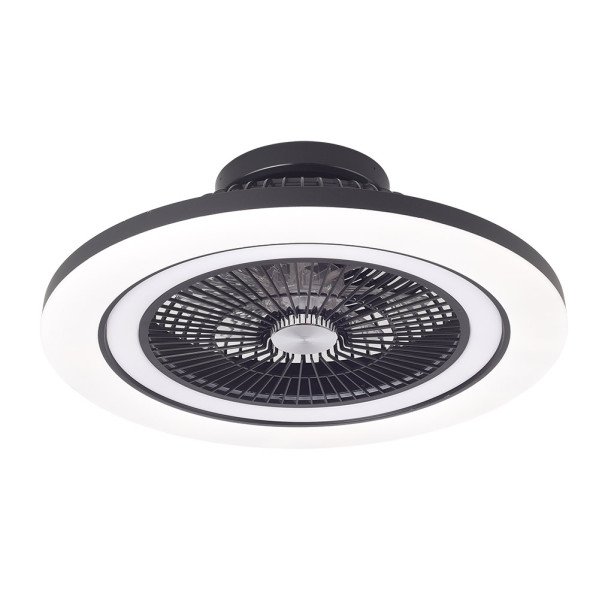 Ventilador Dc 50+7w Antartida Negro 5asp 58d 5400lm 3000-4500-6500k+rgb Remo+r.intensidad+memoria+temporizador