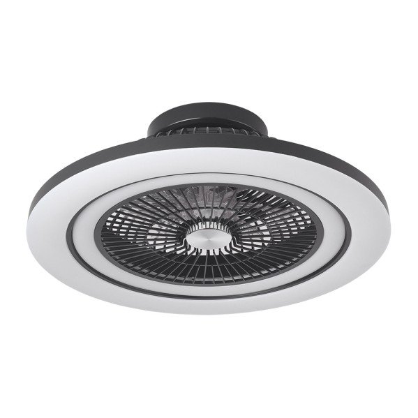 Ventilador Dc 50+7w Antartida Negro 5asp 58d 5400lm 3000-4500-6500k+rgb Remo+r.intensidad+memoria+temporizador