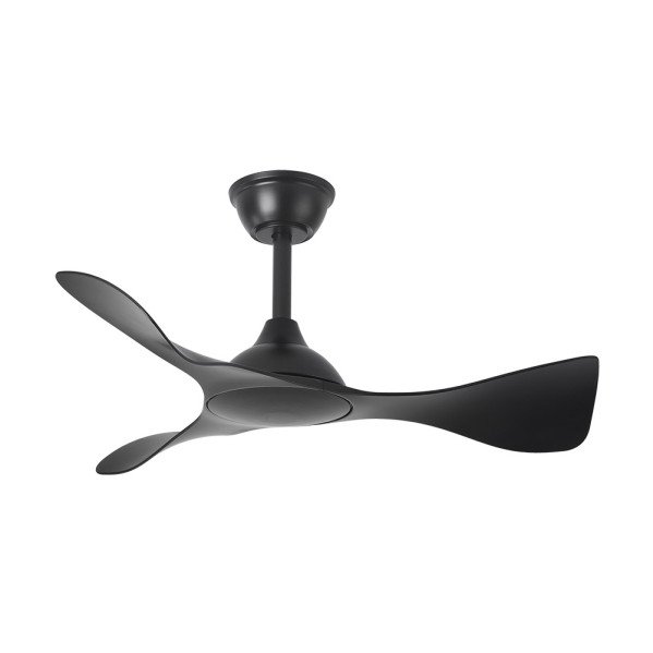 Ventilador Dc Caiman 36w 3600lm Negro 89d 3aspas 6vel 3000-4500-6500k Remoto+reg.intensidad+memoria+temporizador
